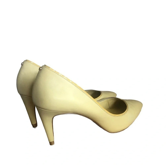 Ted Baker Y2k London mitilia butter yellow pumps / heels pointy toe - Picture 5 of 15